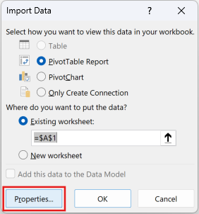 Accessing Connection Properties