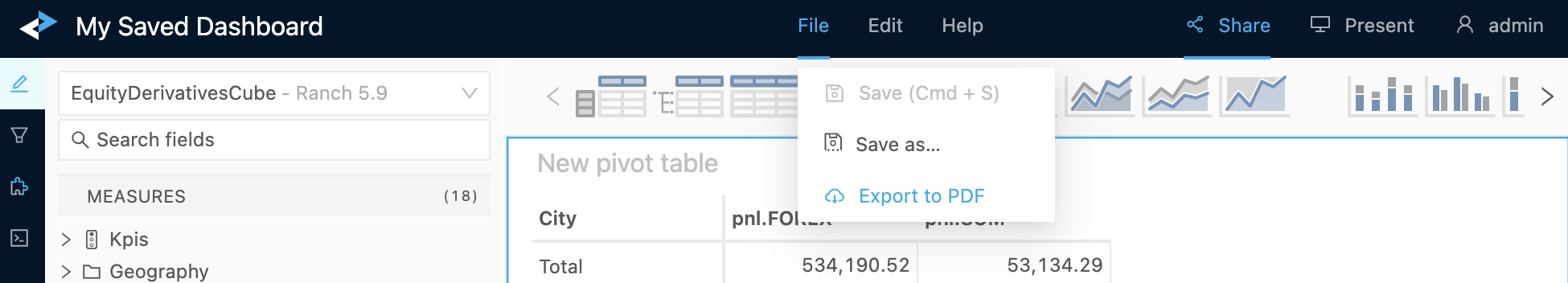 Export pdf