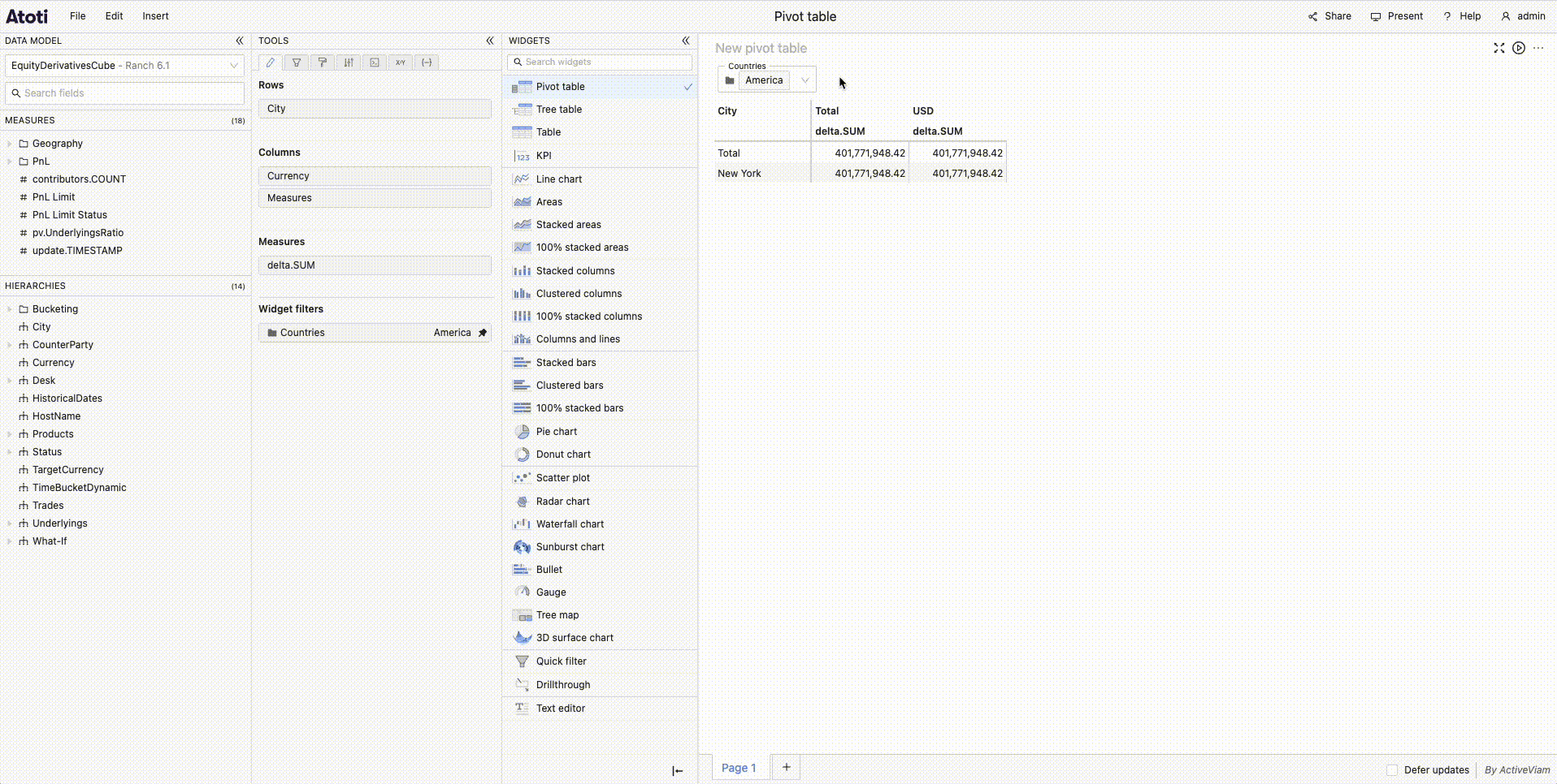 Change a pinned filter folder