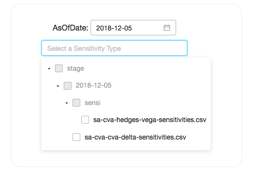 Illustrating Sensitivity Upload File Selector