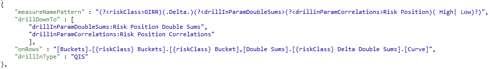 drill-in entry in the config.json file