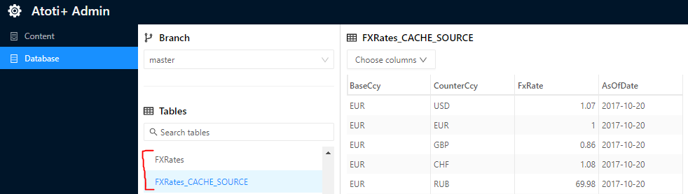 Cached Table as seen in AdminUI