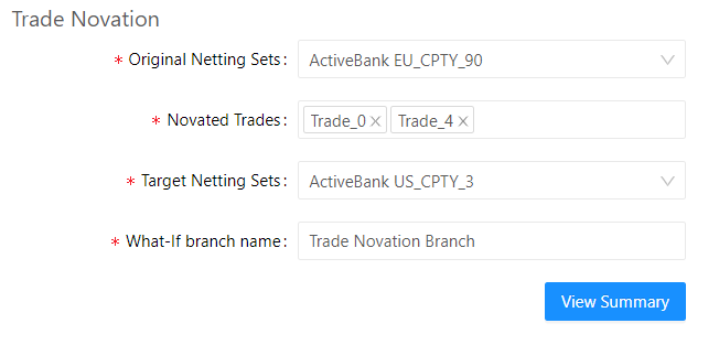 Trade Novation Widget