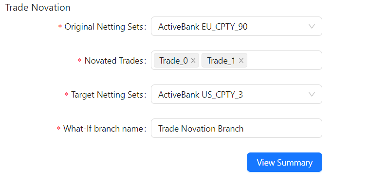 Trade Novation Widget